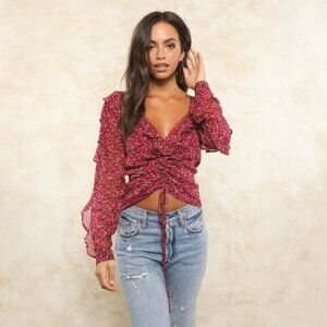 Colette Paris Ruched Blouse - sz Small